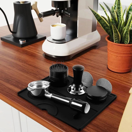 Professional coffee tamper - tamper, mat